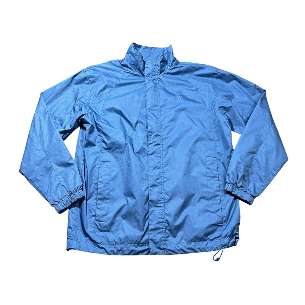 Bubba Golf Steve & Barrys Mens Medium Blue Ripstop Mesh Lined Windbreaker Jacket